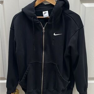 Nike Women's Black Zip-Up Hoodie